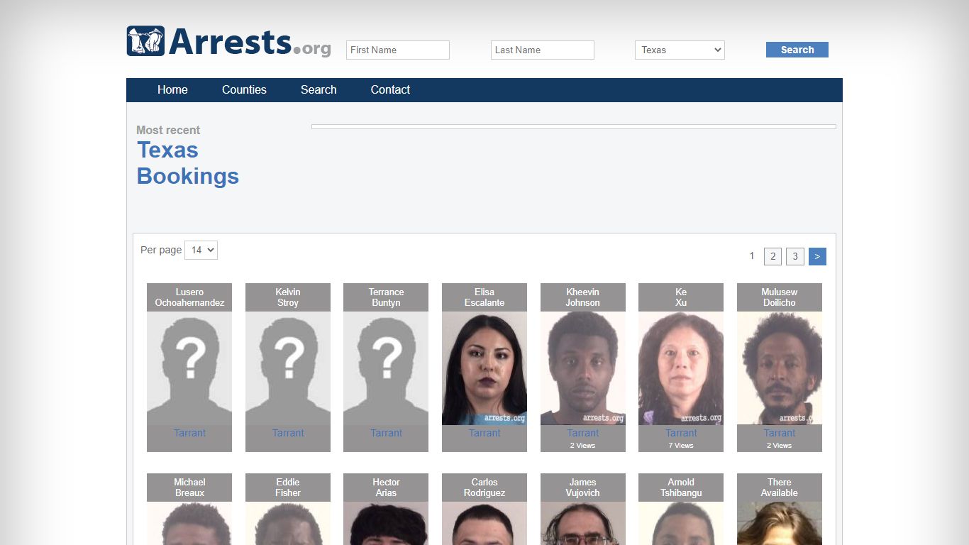 Search Texas Texas Jail Arrest Records